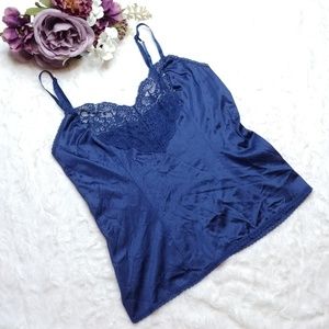 Vintage Navy Blue Camisole